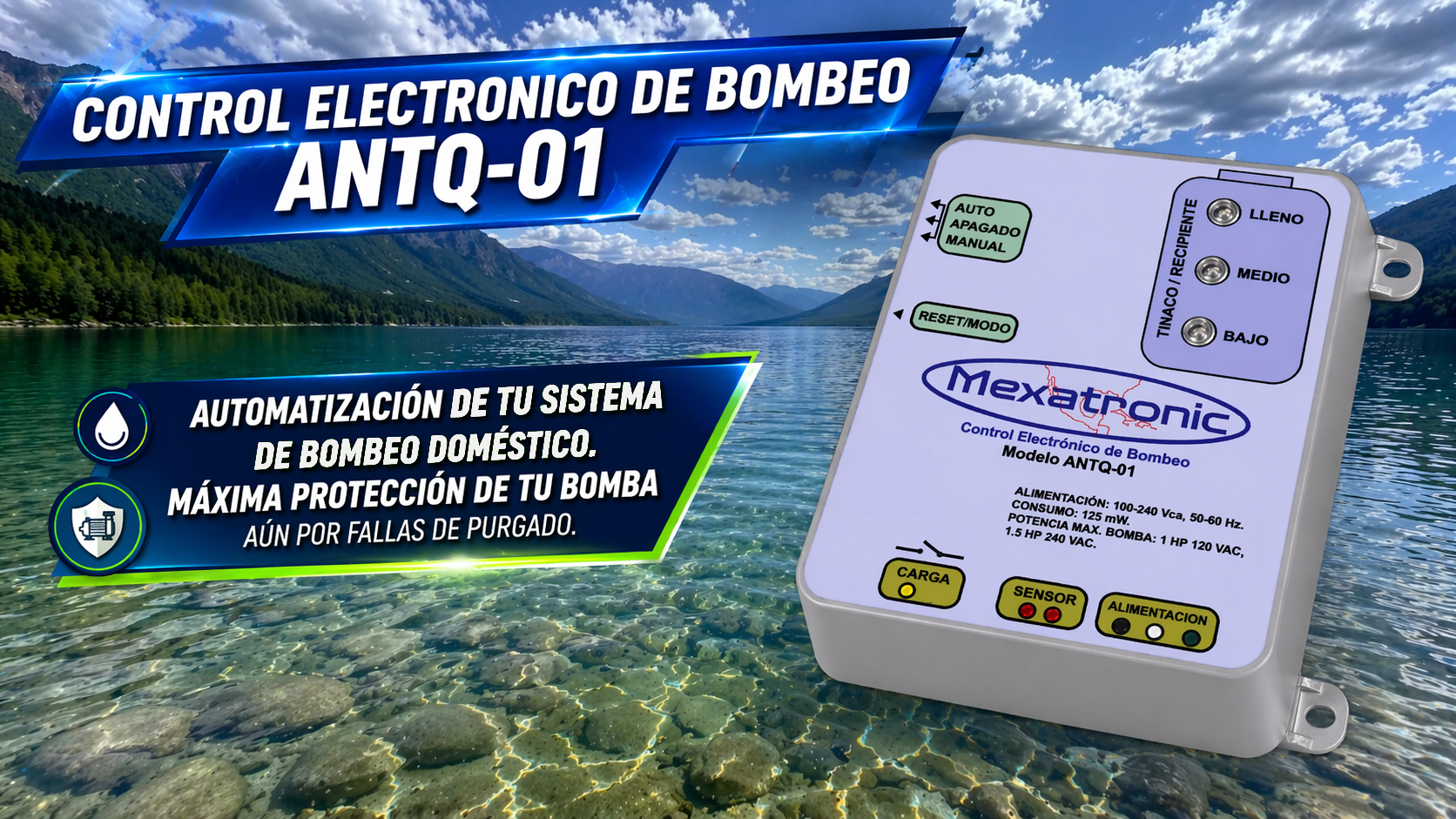 control o electronivel Mexatronic ANTQ-01